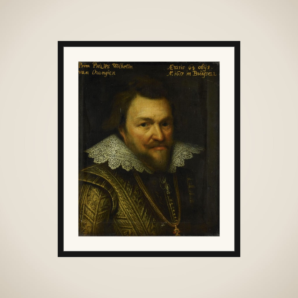Portrait of Philips Willem (1554-1618), Prince of Orange framed