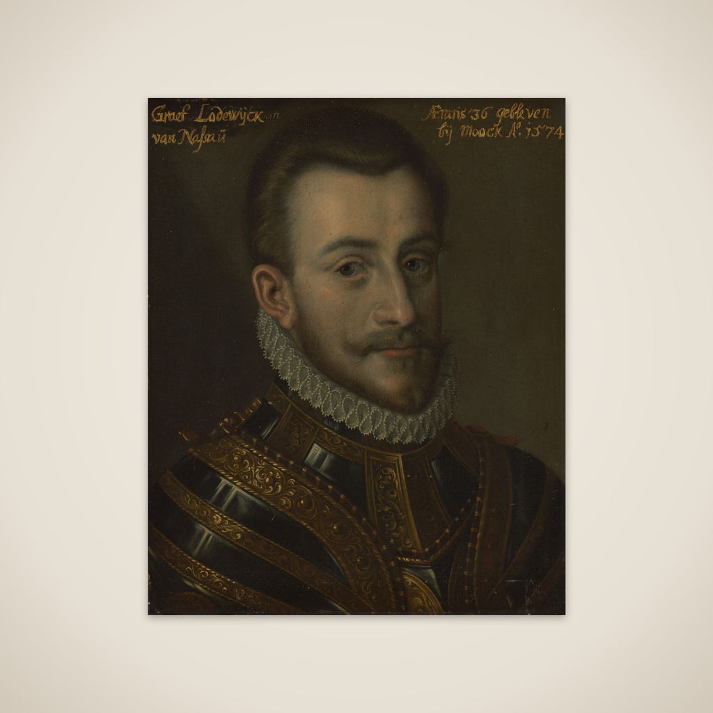 Portrait of Lodewijk (1538-74), Count of Nassau unframed print