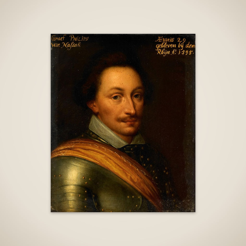 Portrait of Philips (1566-95), Count of Nassau unframed print