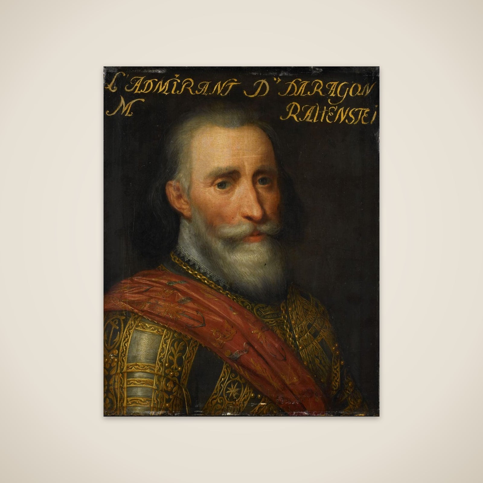 Portrait of Francisco Hurtado de Mendoza (1546-1623) unframed print