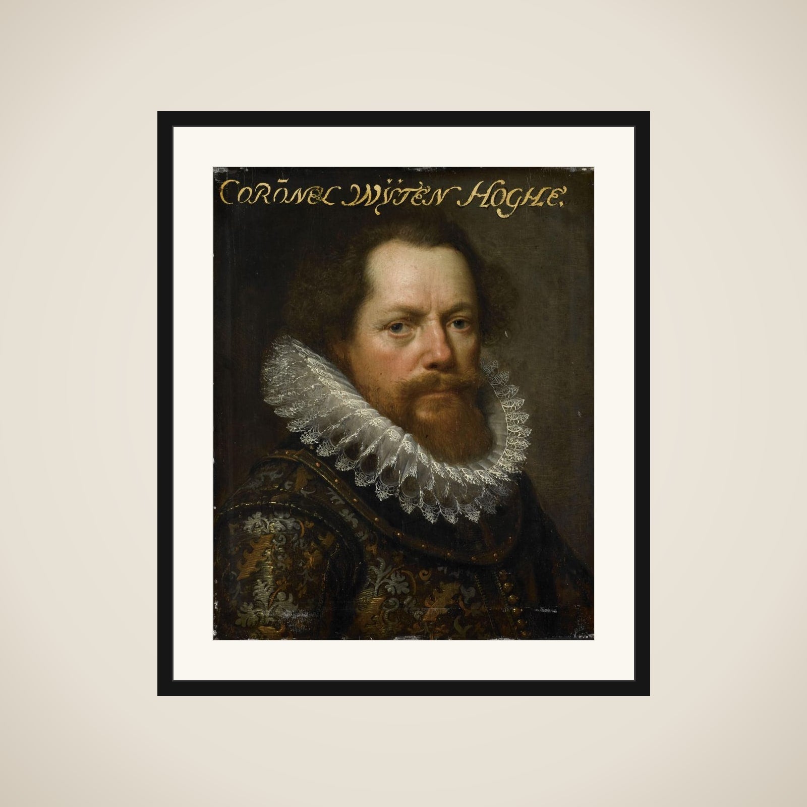 Portrait of Anthonis van Utenhove (?-1625), Lord of Rijnesteyn framed