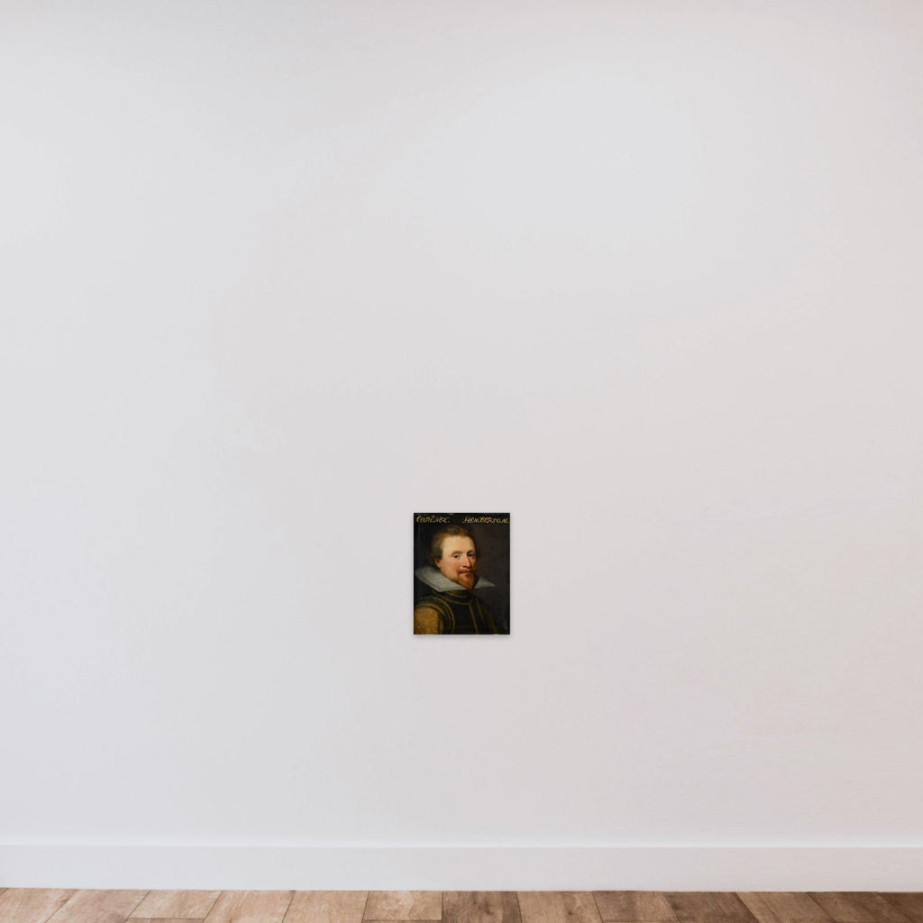 Portrait of Sir Robert Henderson of Tunnegask (1566-1622) unframed — shown to scale