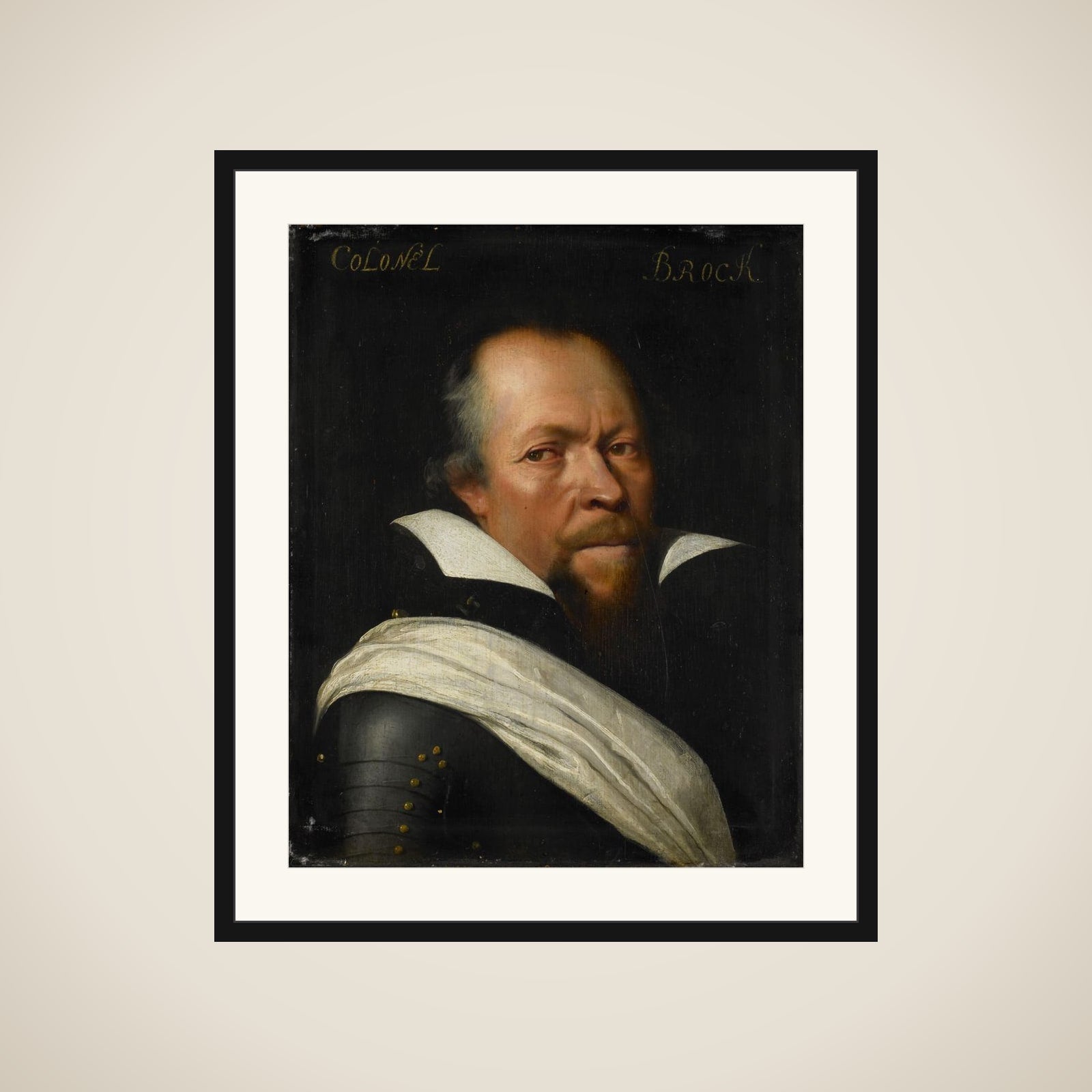 Portrait of Sir William Brog (1563-1636) framed