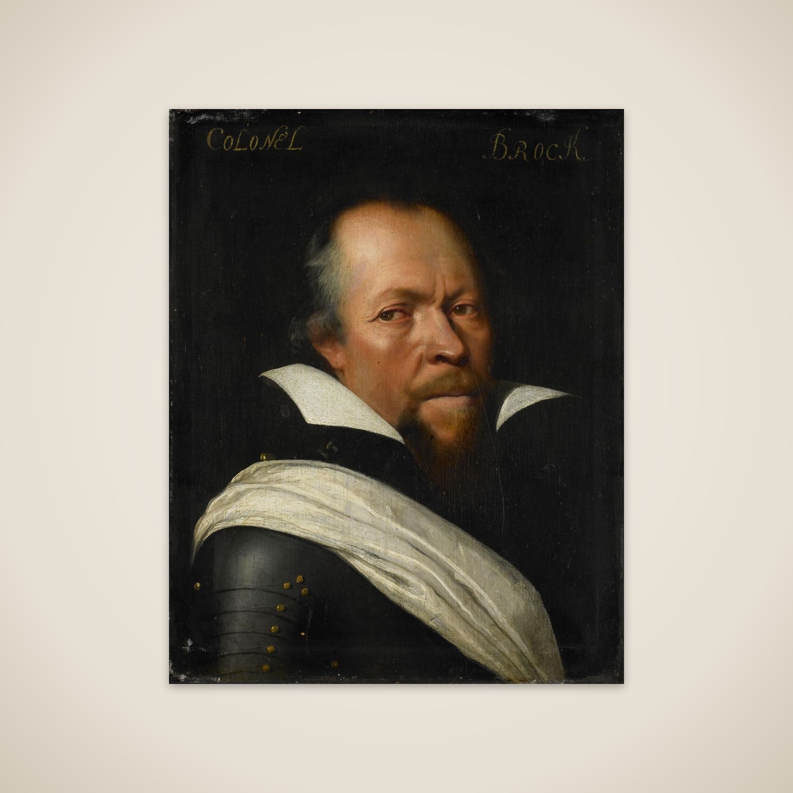 Portrait of Sir William Brog (1563-1636) unframed print