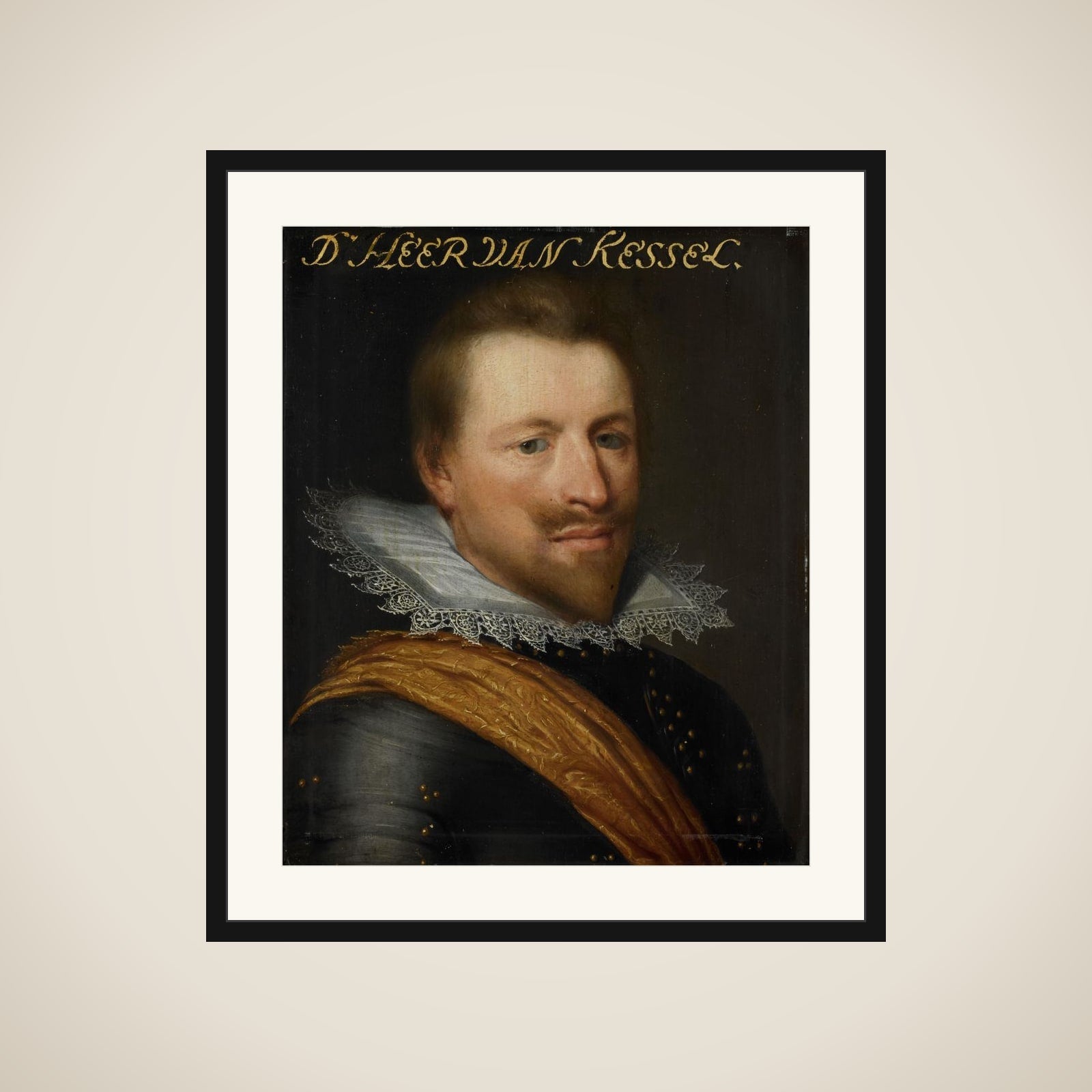 Portrait of Willem Adriaen (?-1625), Count of Hornes, Lord of Kessel and Westwezel framed