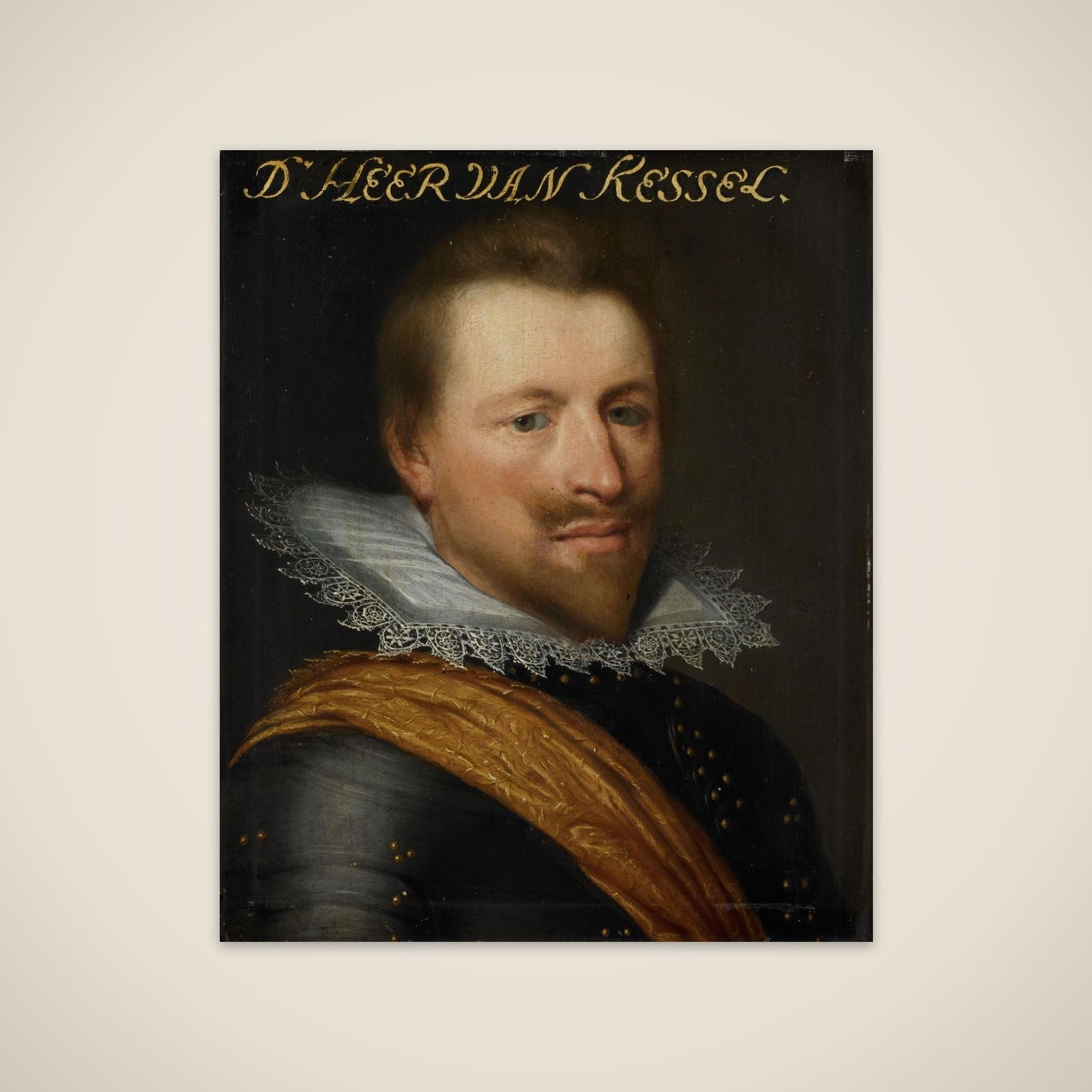 Portrait of Willem Adriaen (?-1625), Count of Hornes, Lord of Kessel and Westwezel unframed print