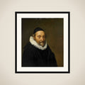 Portrait of Johannes Wtenbogaert (1557-1644) framed