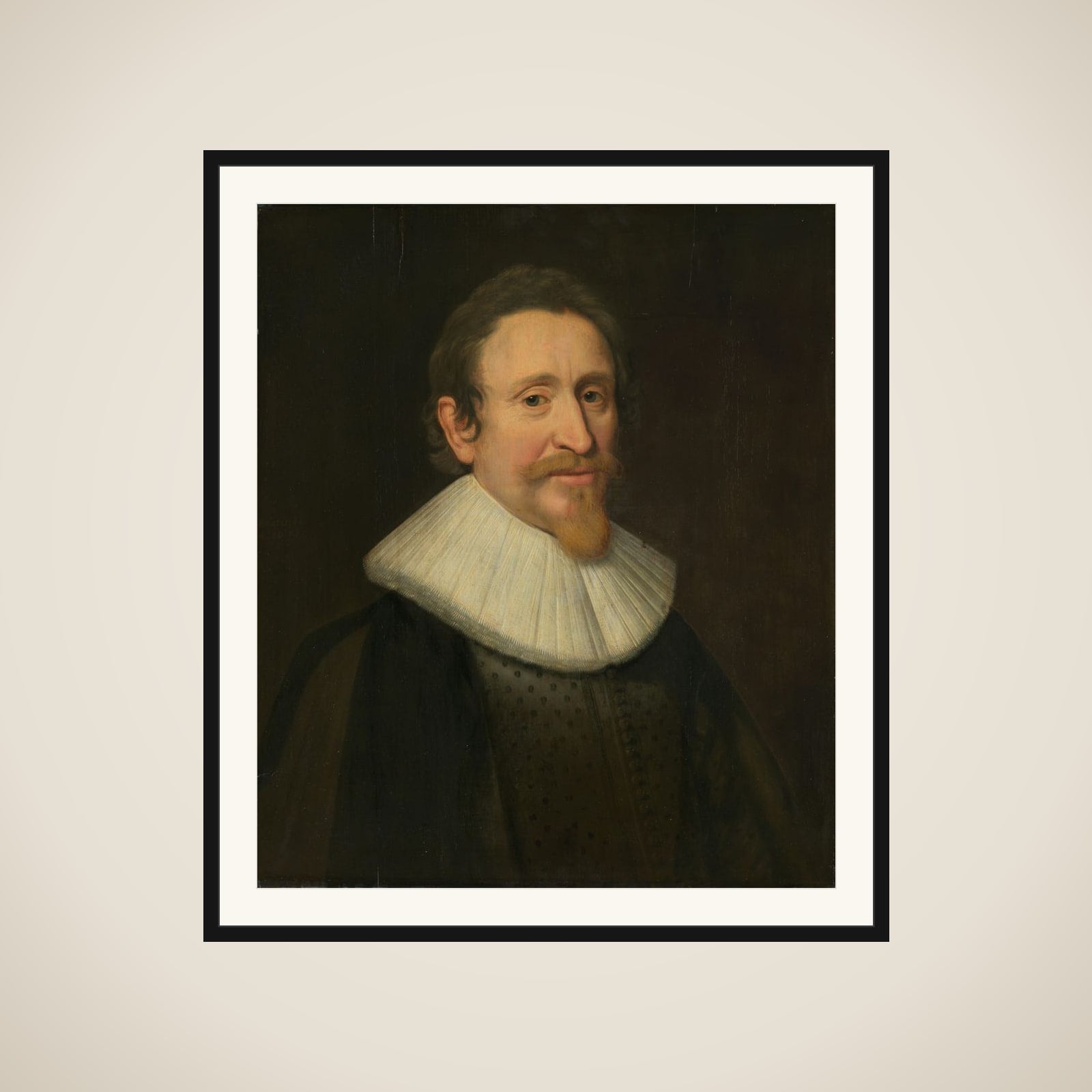 Portrait of Hugo de Groot (1583-1645) framed