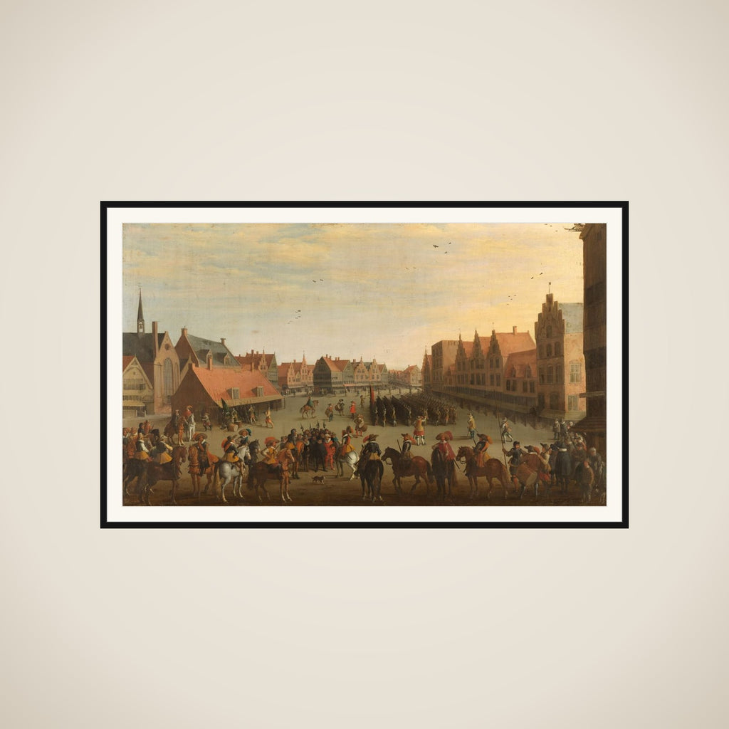The Disbanding of the 'Waardgelders' (Mercenaries in the Pay of the Town Government) by Prince Maurits in Utrecht, 31 July 1618 framed