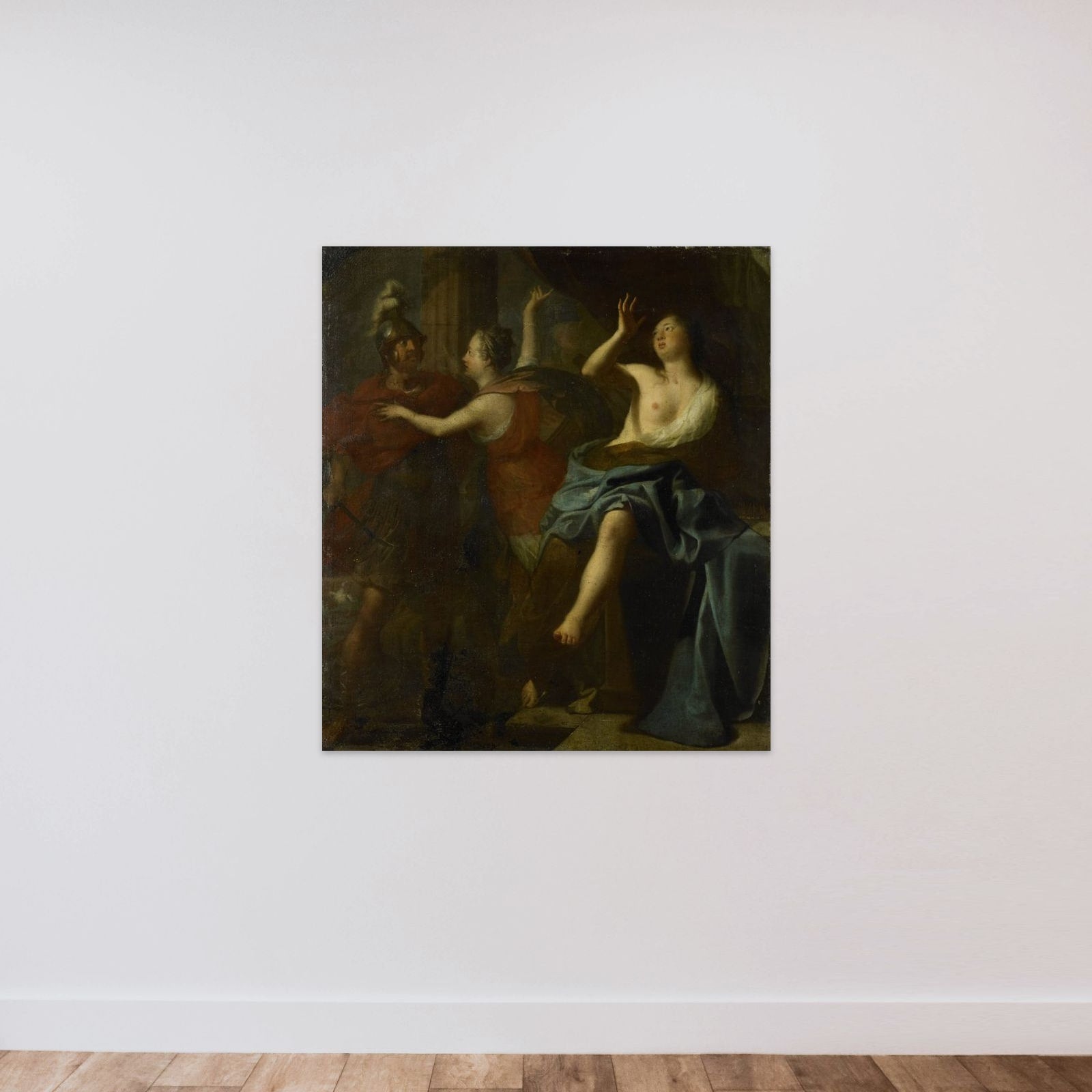 Tarquinius and Lucretia unframed — shown to scale