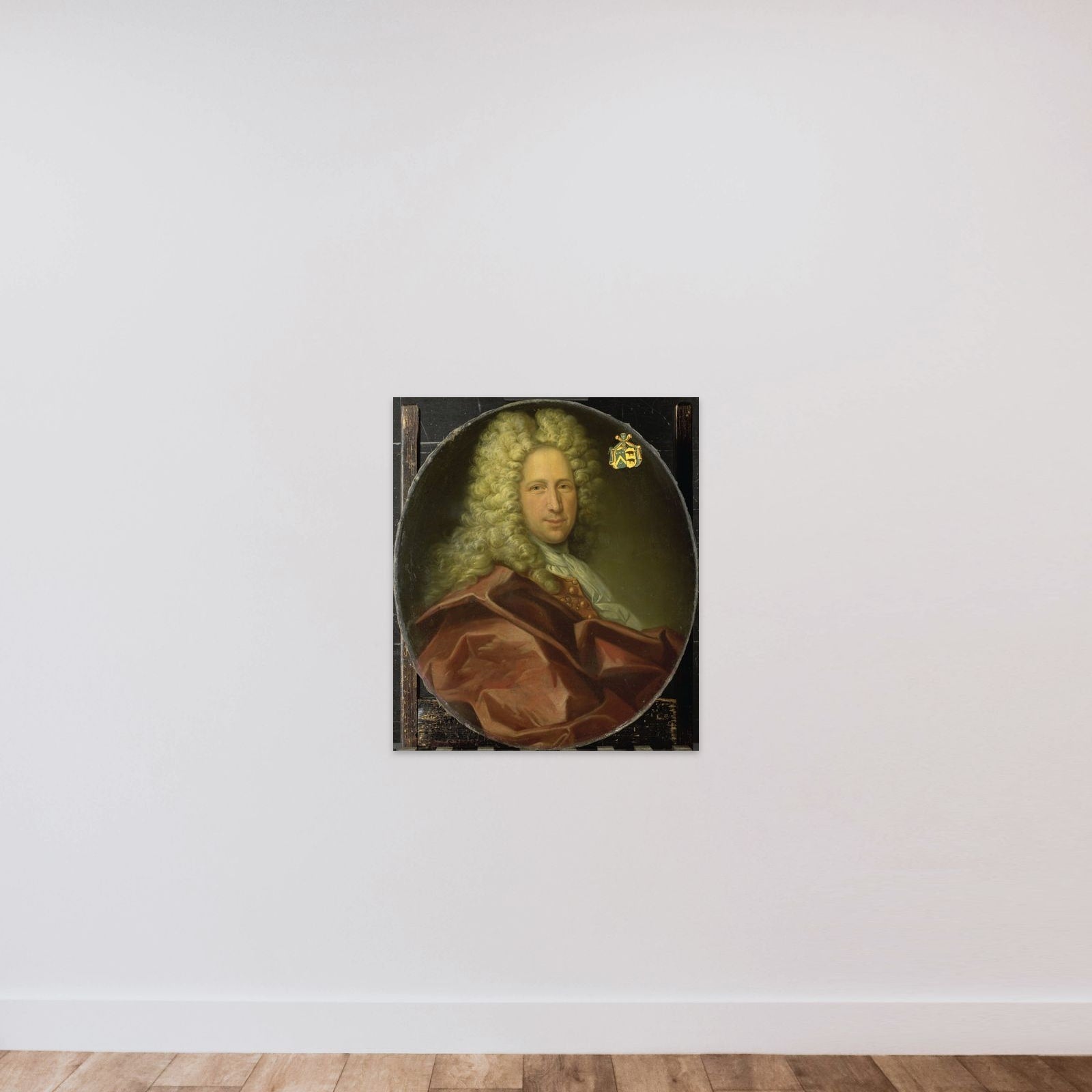 Portrait of a Man from the Balguerie Family unframed — shown to scale