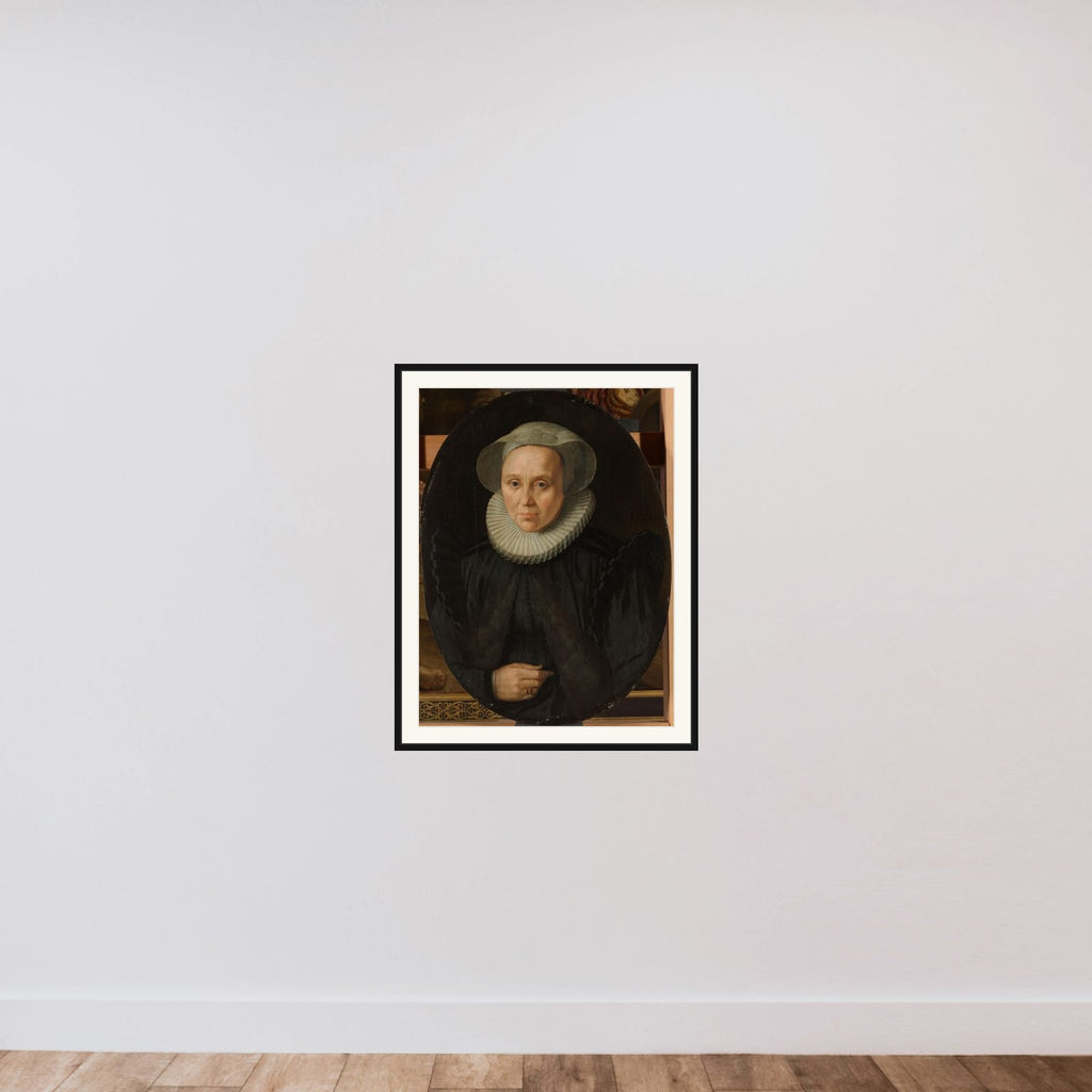 Portrait of a Woman framed — shown to scale