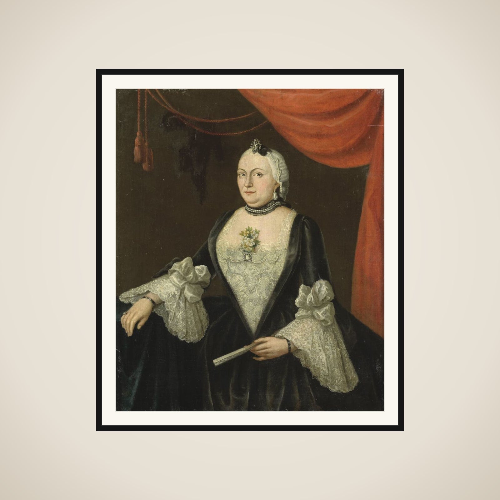 Johanna van Rijswijk (b. 1715), Wife of Jan Hendrik van Rijswijk framed