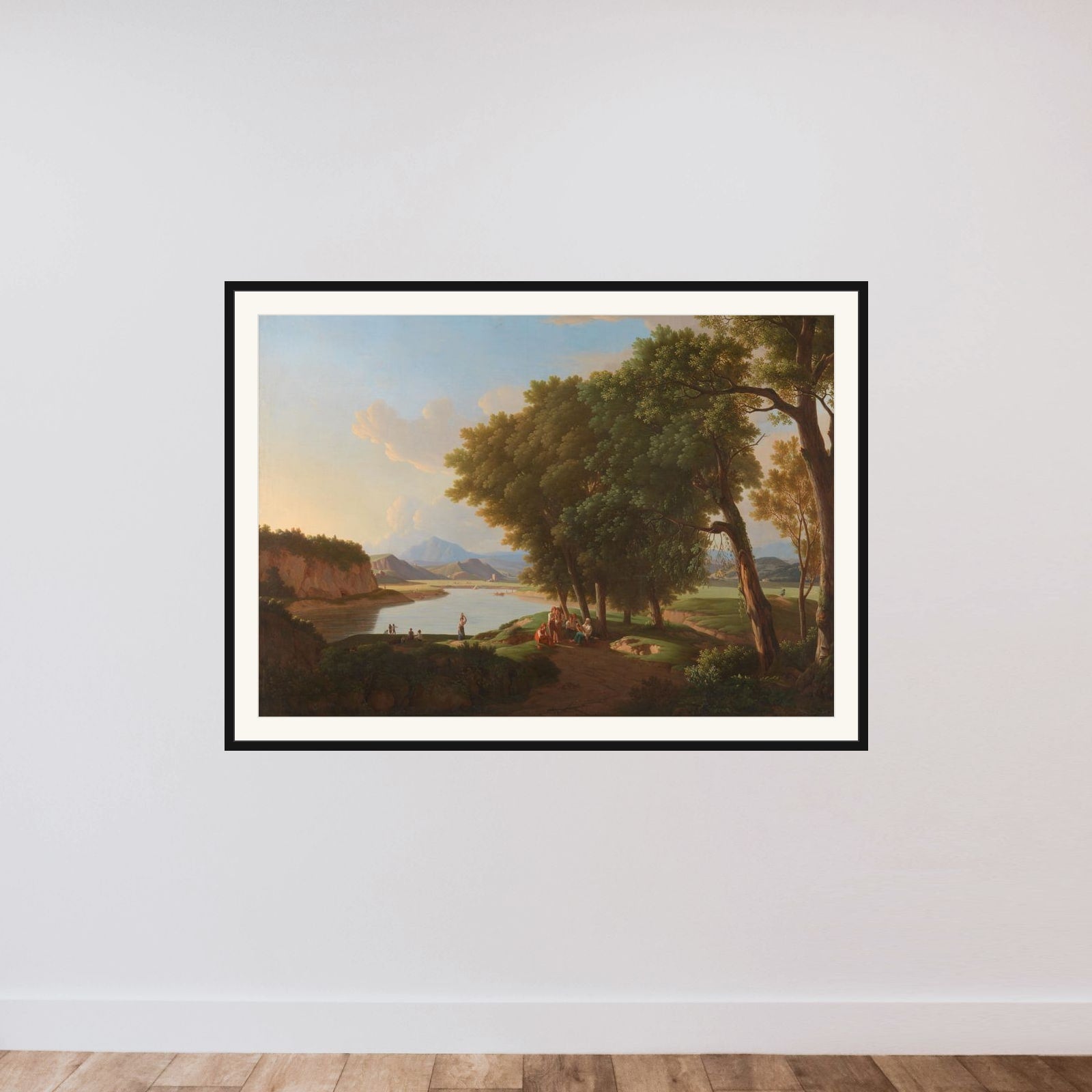 The Aqua Cetosa near Rome framed — shown to scale