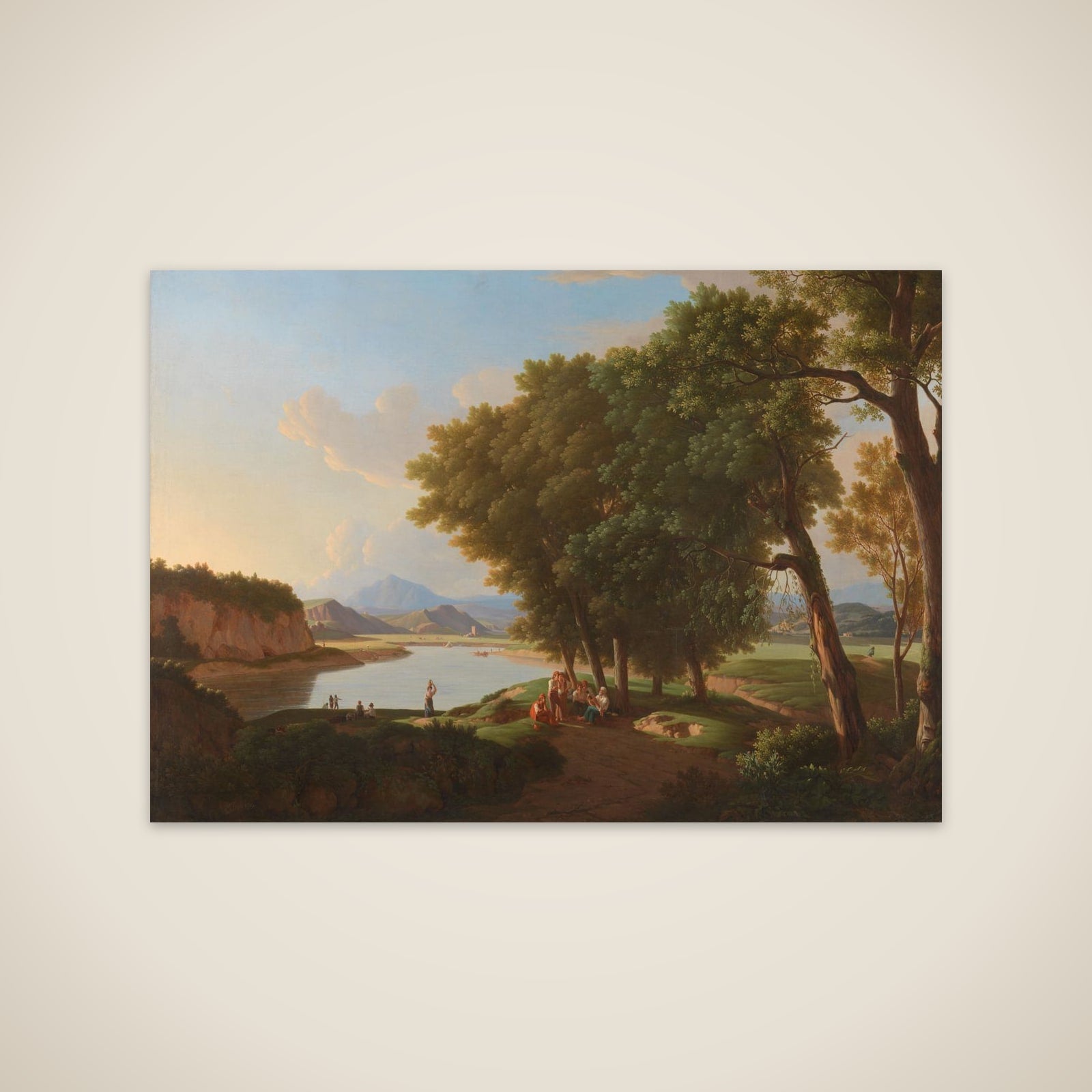 The Aqua Cetosa near Rome unframed print