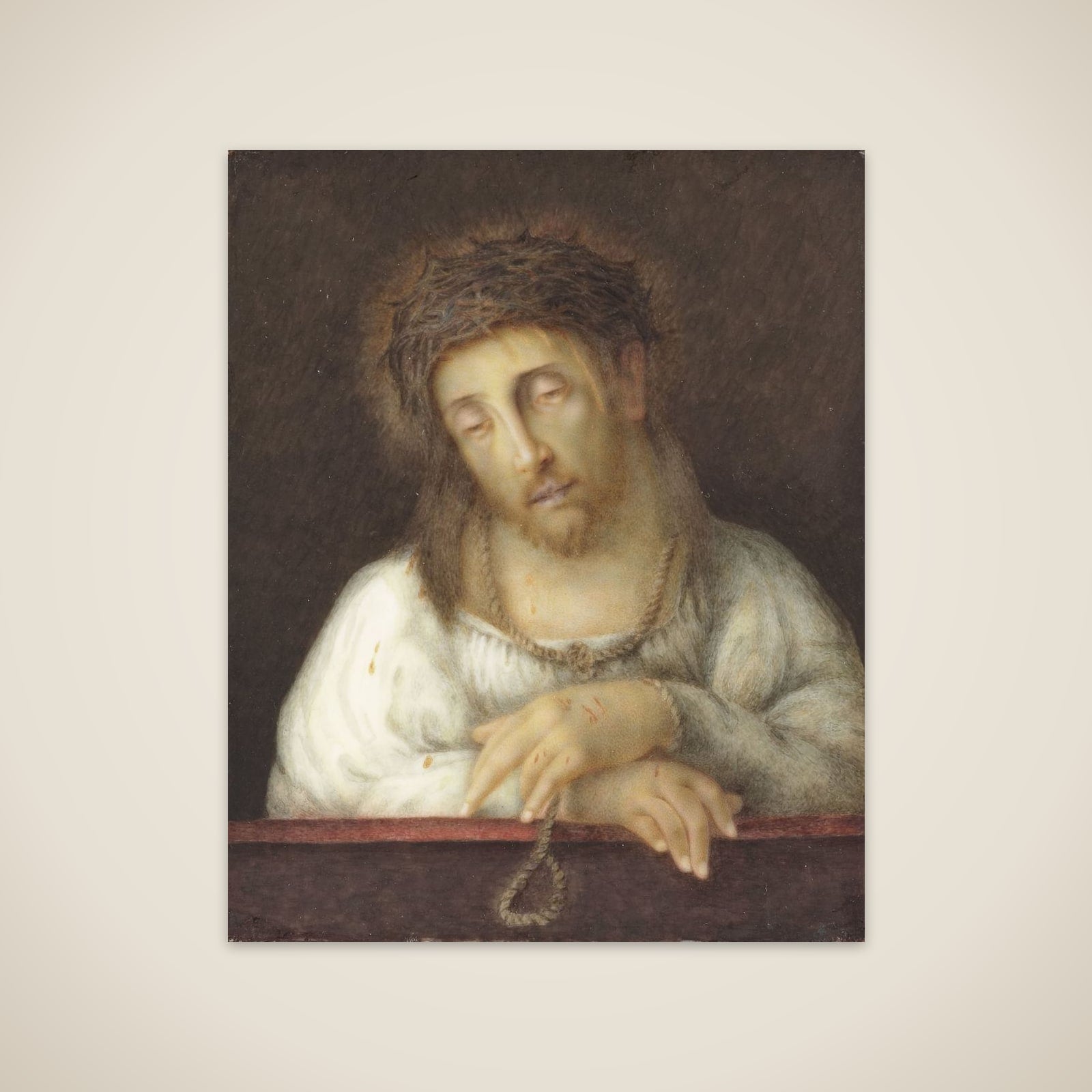 Christus als man van smarten unframed print