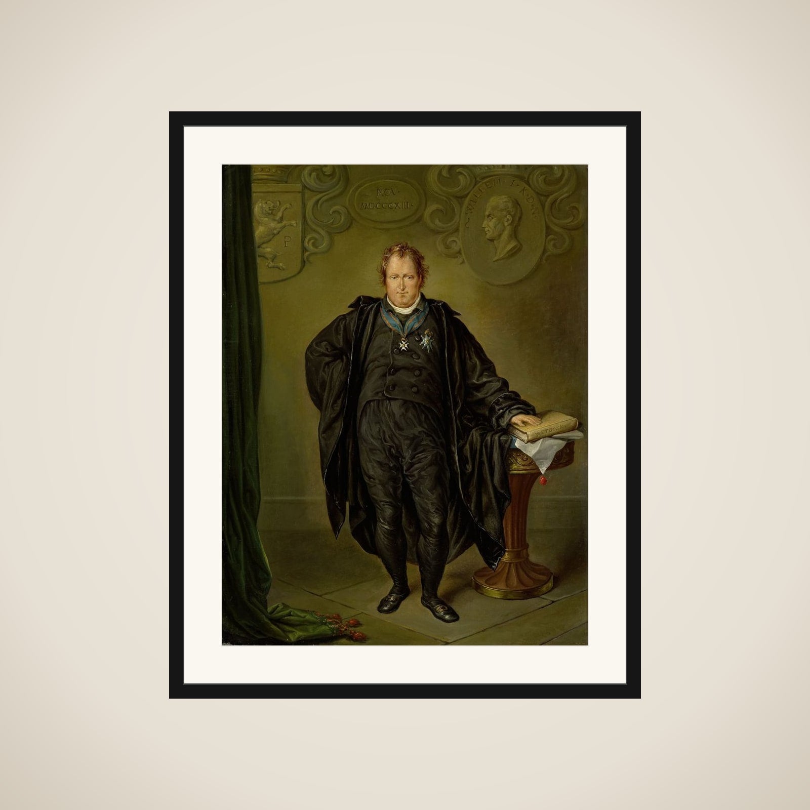 Johan Melchior Kemper (1776-1824), Jurist and Statesman framed