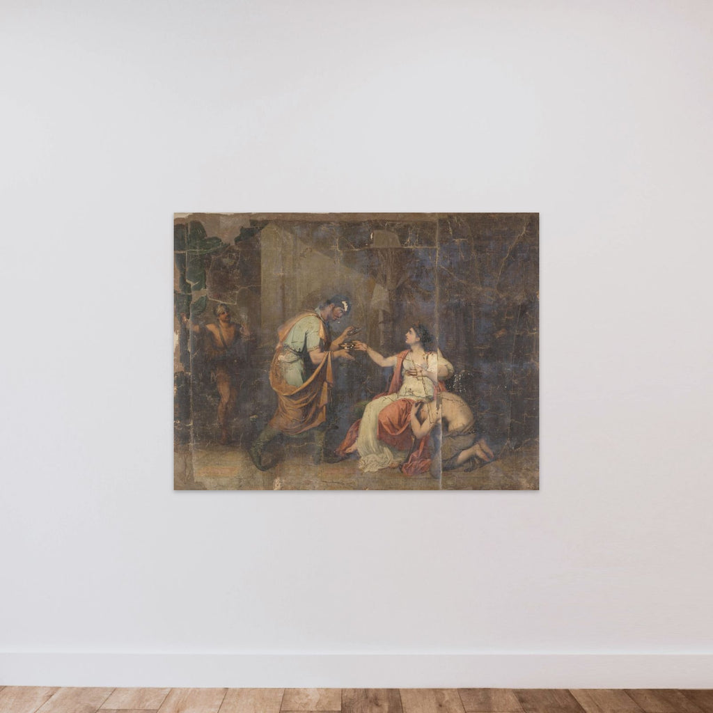 The Death of  Sophonisbe, Queen of Numidia unframed — shown to scale
