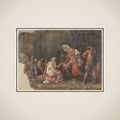 Sophonisbe kneeling before Masinissa, King of Numidia framed