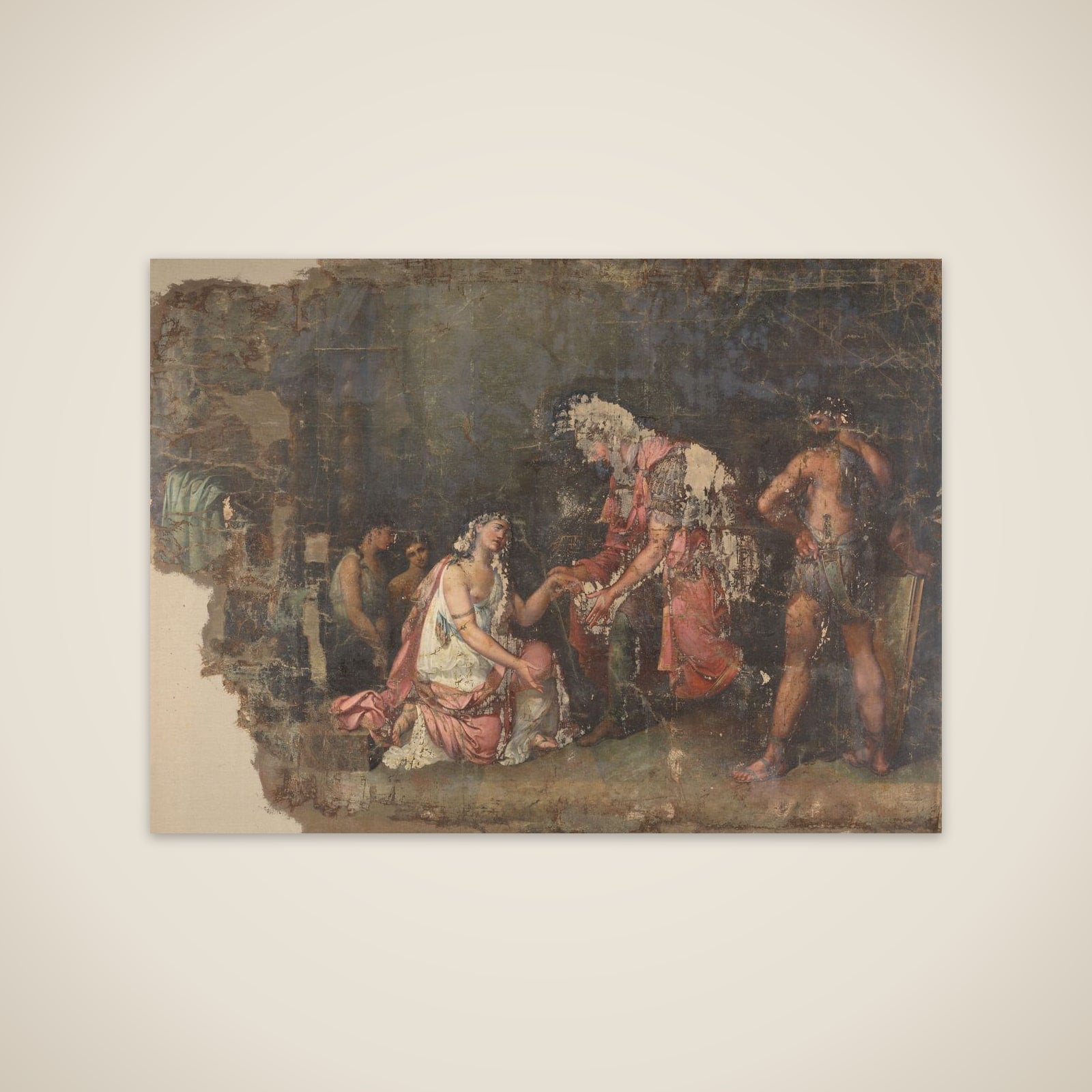 Sophonisbe kneeling before Masinissa, King of Numidia unframed print