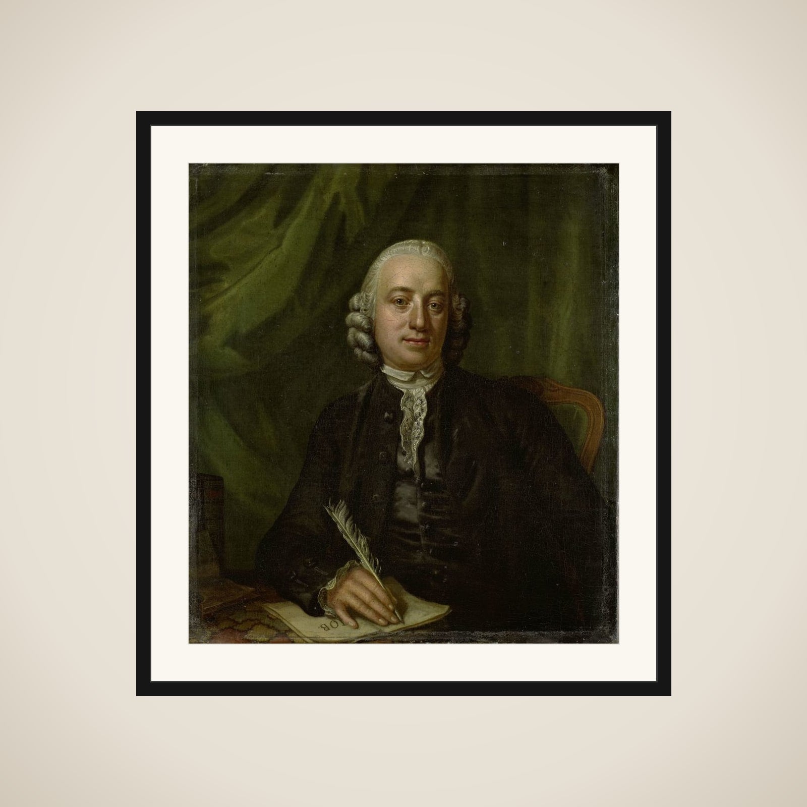 Portrait of Pieter Meijer, Publisher and Bookseller in Amsterdam framed