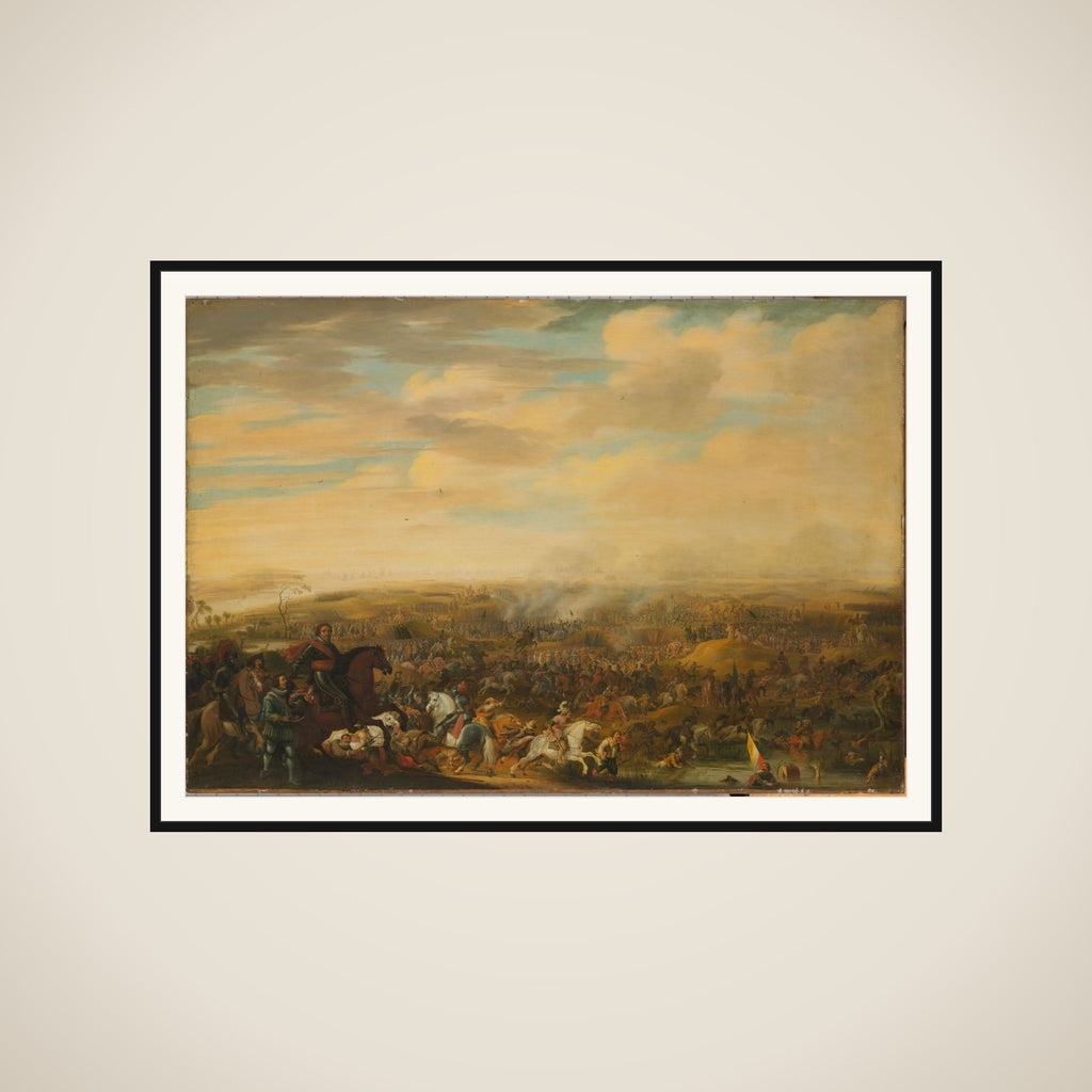 Prince Maurice at the Battle of Nieuwpoort, 2 July 1600 framed