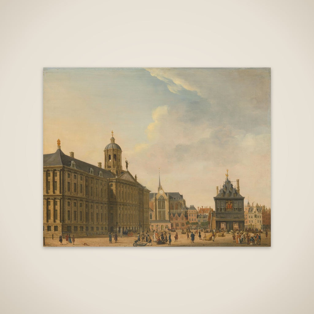 View of the Dam in Amsterdam unframed print