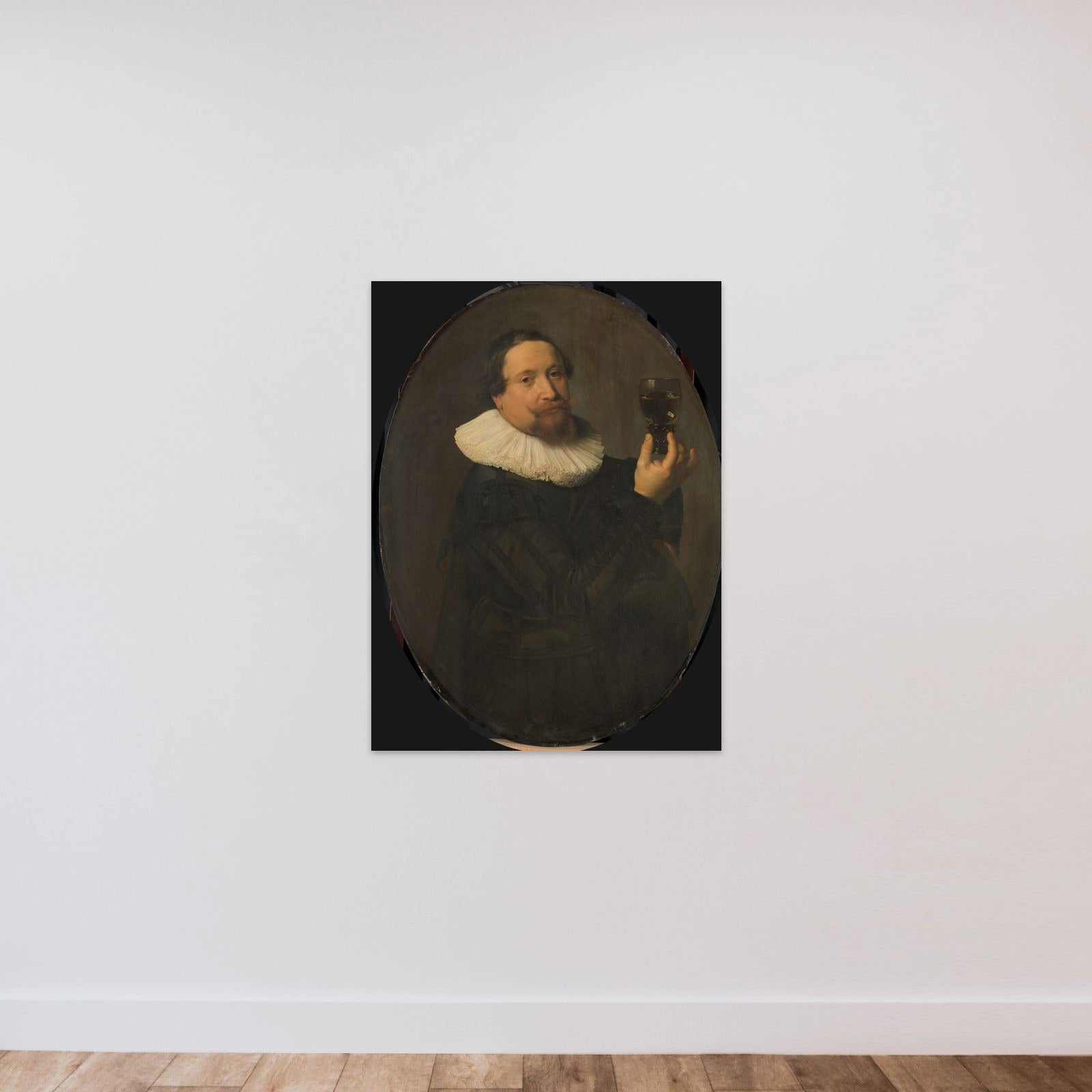 Maerten Rey (d. 1632), Wine Merchant and Steward of the Arquebusiers' Civic Guard unframed — shown to scale