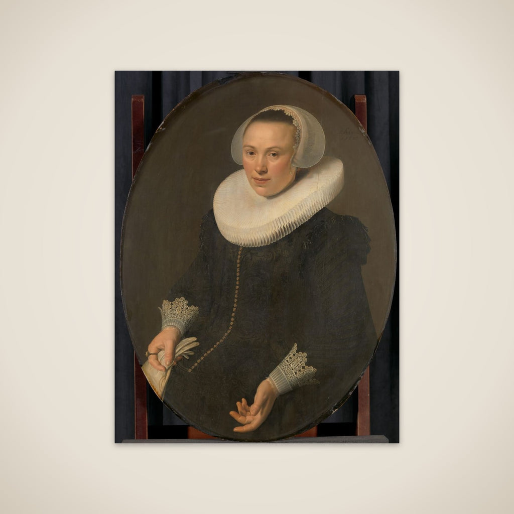 Portrait of Maria Joachimsdr. Swartenhont (1598-1631), Wife of Maerten Rey unframed print