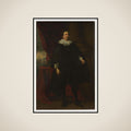 Portrait of a Male Member of the Van der Borcht Family framed