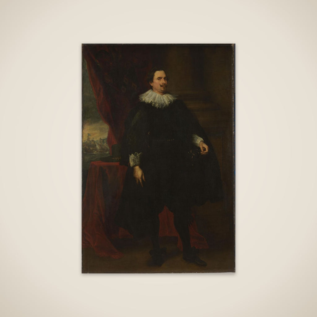 Portrait of a Male Member of the Van der Borcht Family unframed print