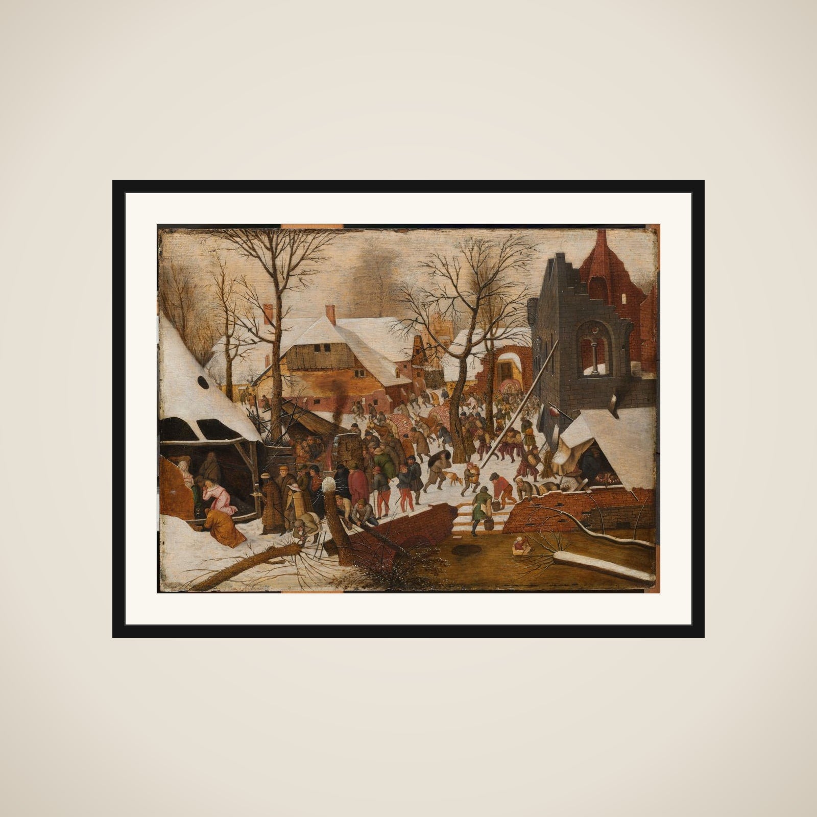 The Adoration of the Magi framed