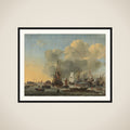 The Caulking of Ships at the Bothuisje on Het IJ in Amsterdam framed