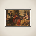 Christ with Martha and Mary framed