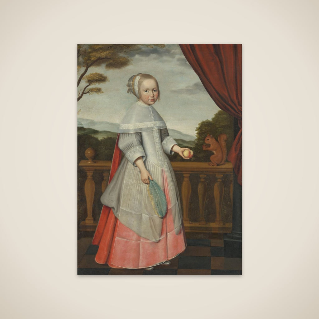 Portrait of Elisabeth van Oosten (1660-1714), as a Child unframed print