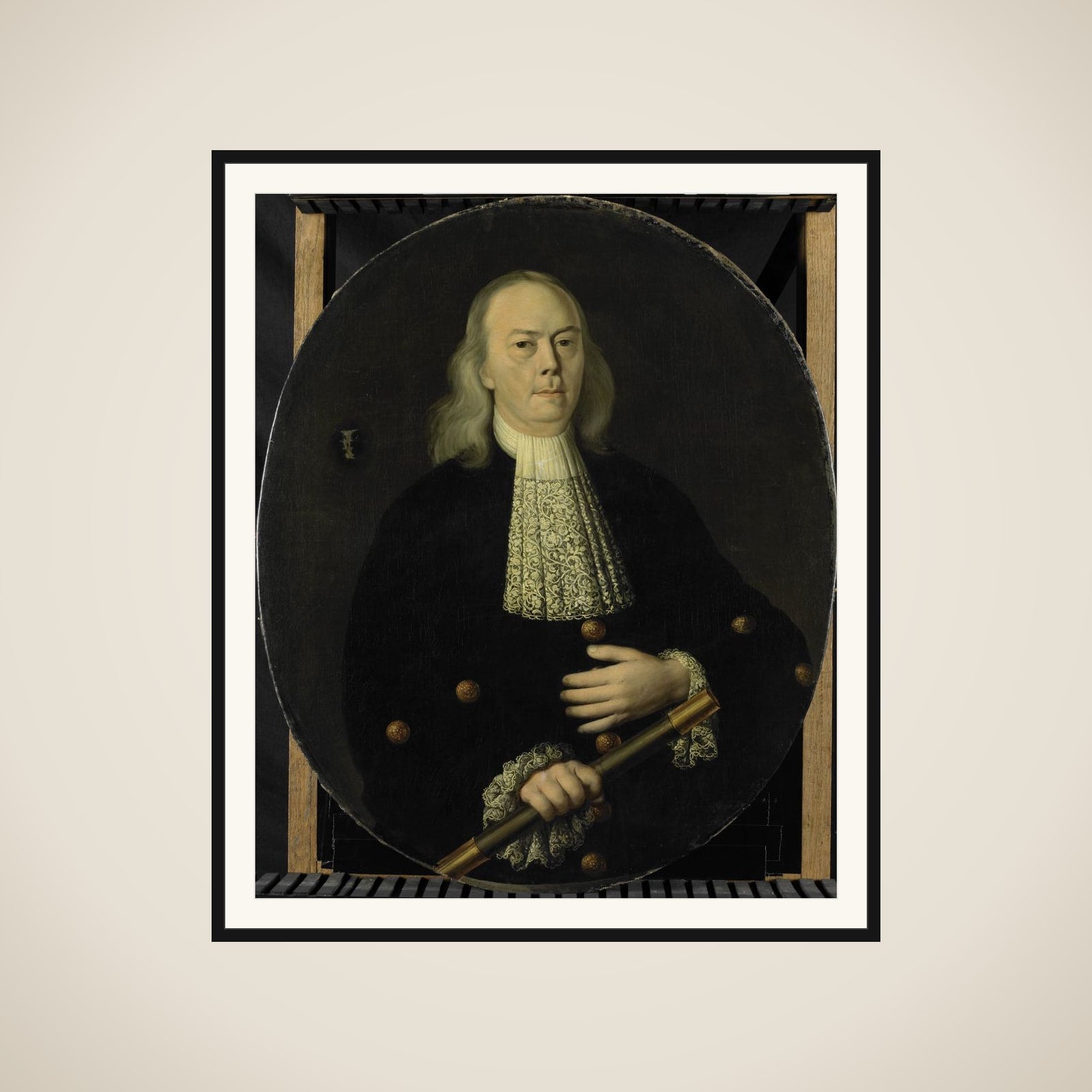 Portrait of Abraham van Riebeeck (1653-1713) framed