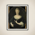 Portrait of Elisabeth van Oosten (1660-1714). Wife of Abraham van Riebeeck framed