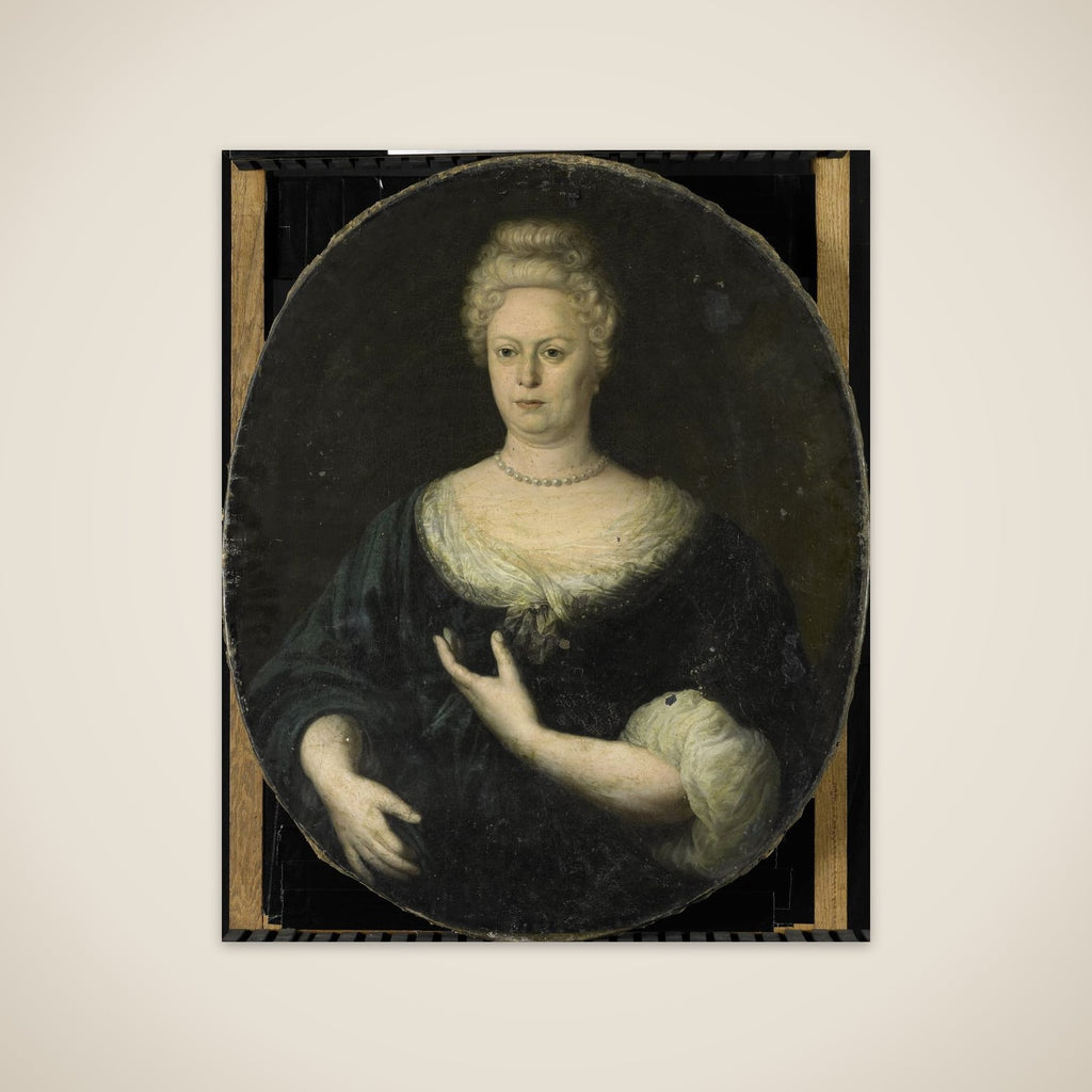 Portrait of Elisabeth van Oosten (1660-1714). Wife of Abraham van Riebeeck unframed print