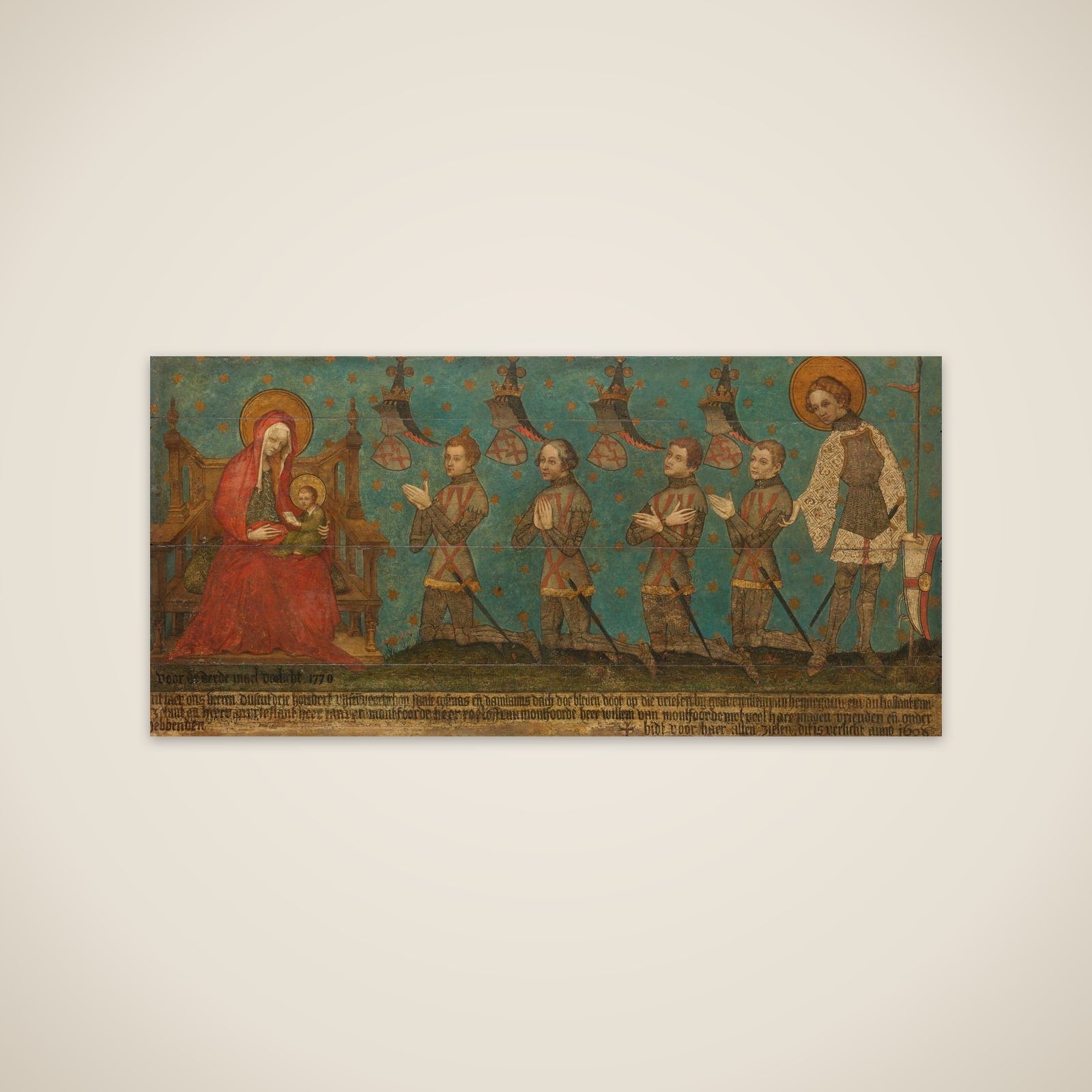 Memorial Tablet for the Lords of Montfoort unframed print