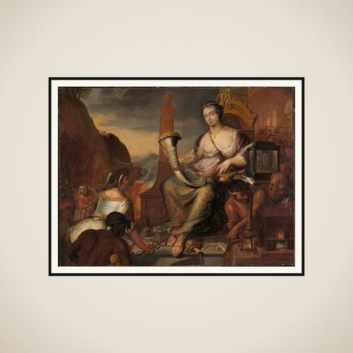 Allegory of Coinage framed