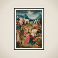 Right Wing of an Altarpiece with the Israelites Gathering Manna framed