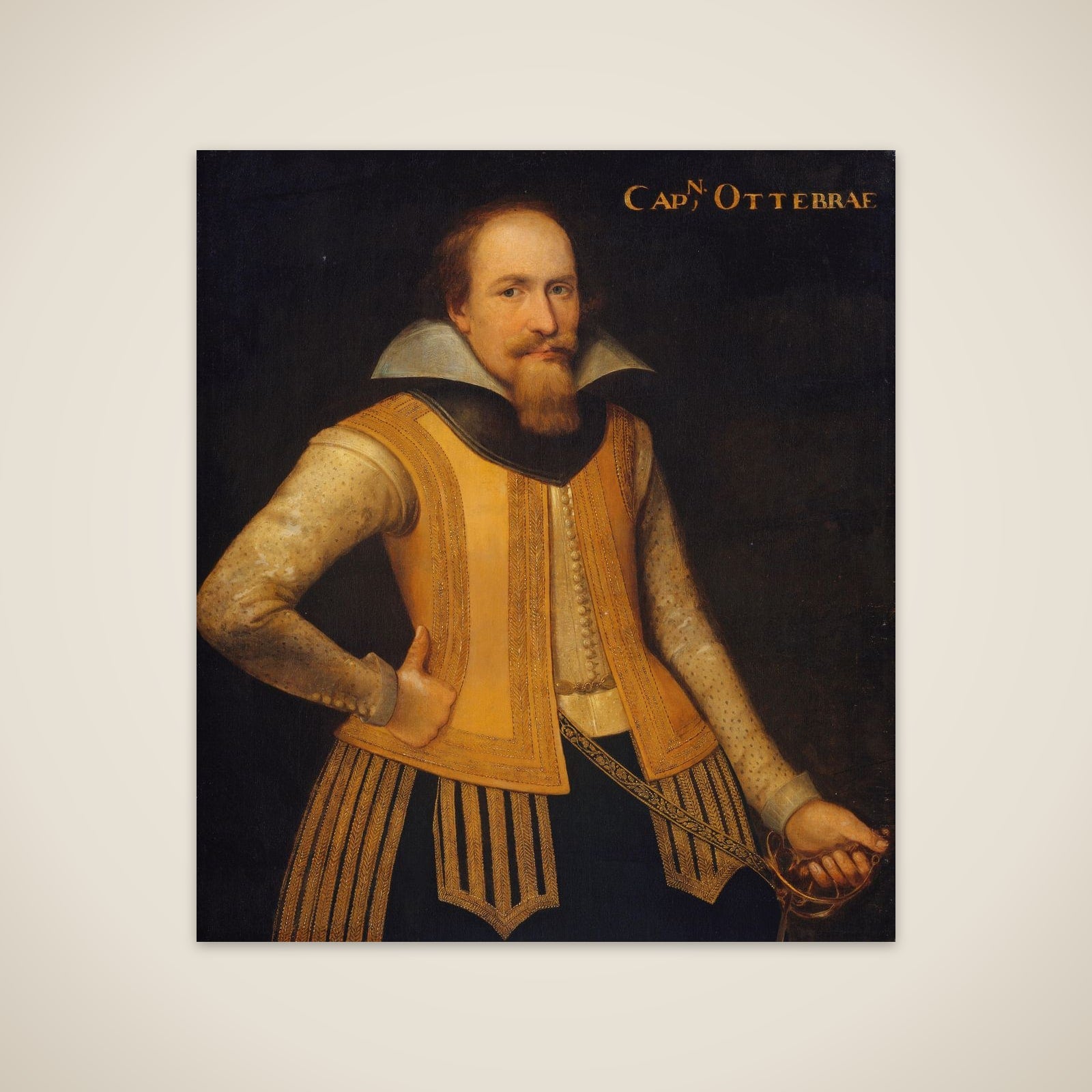 Portrait of Otto Brahe (1578-1652) unframed print