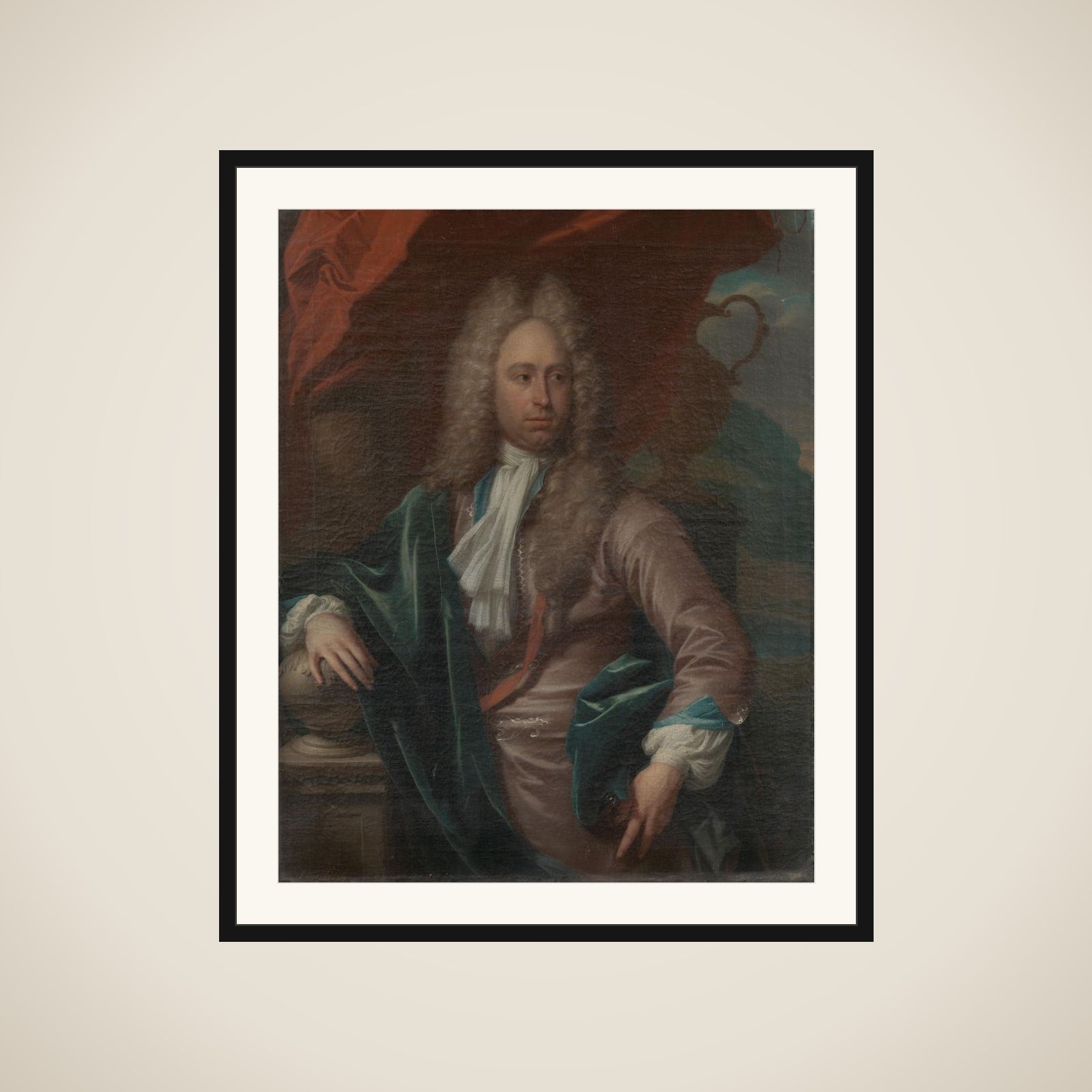 Portrait of Caspar Adriaen Parduyn (1685-1735), Bailiff of Middelburg framed