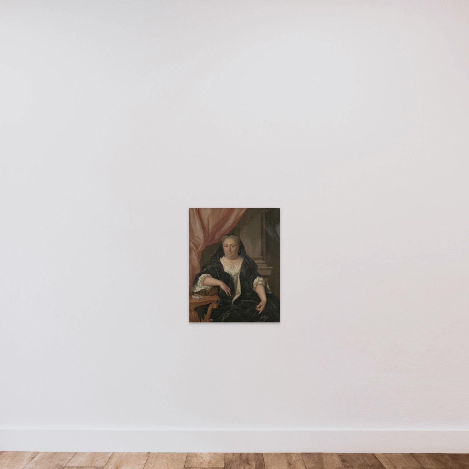 Portrait of Maria van Citters (1684-1752), Wife of Caspar Adriaen Parduyn unframed — shown to scale