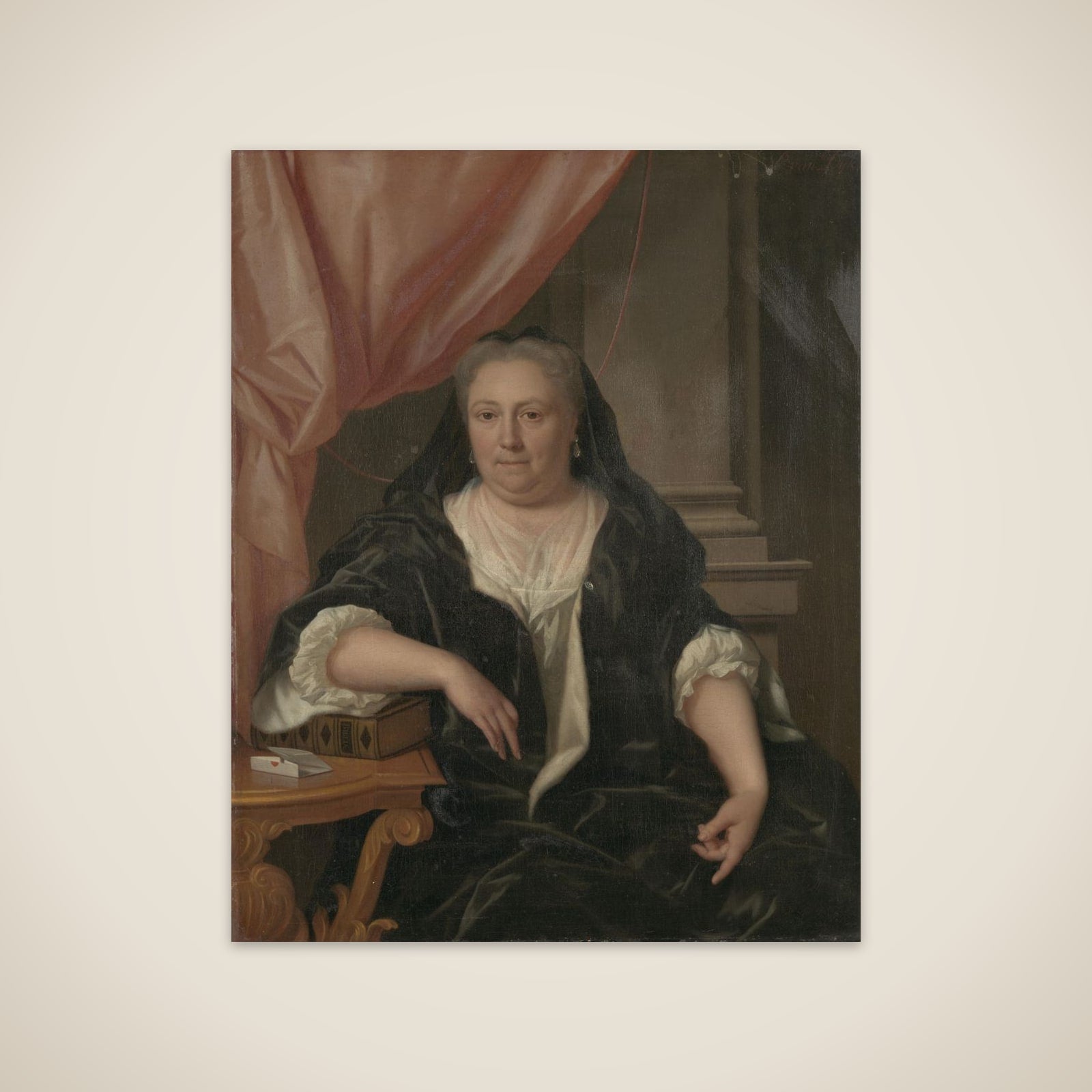 Portrait of Maria van Citters (1684-1752), Wife of Caspar Adriaen Parduyn unframed print