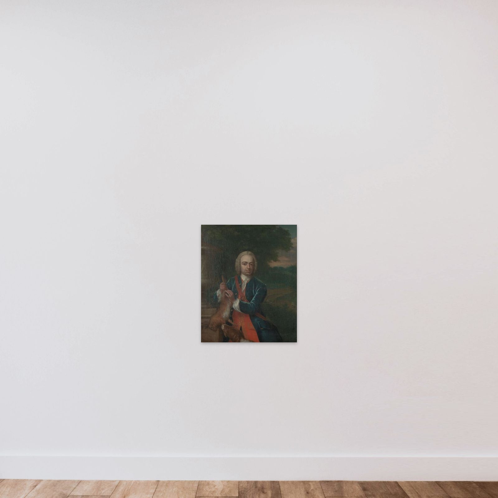 Adriaen Caspar Parduyn (1718-47), Councilor and Alderman of Middelburg, Son of Caspar Adriaen Parduyn and Maria van Citters unframed — shown to scale