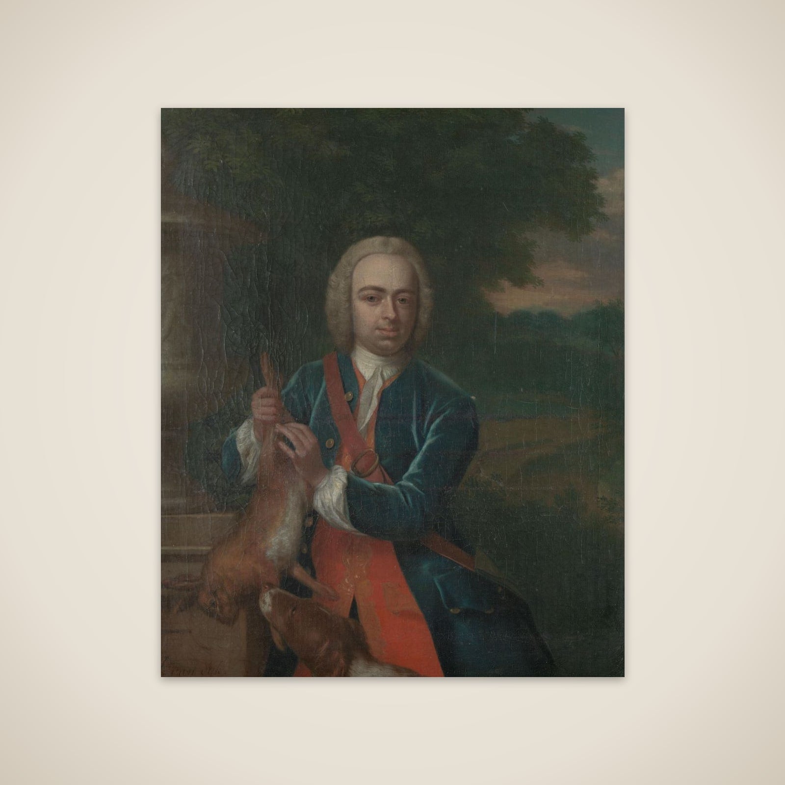 Adriaen Caspar Parduyn (1718-47), Councilor and Alderman of Middelburg, Son of Caspar Adriaen Parduyn and Maria van Citters unframed print