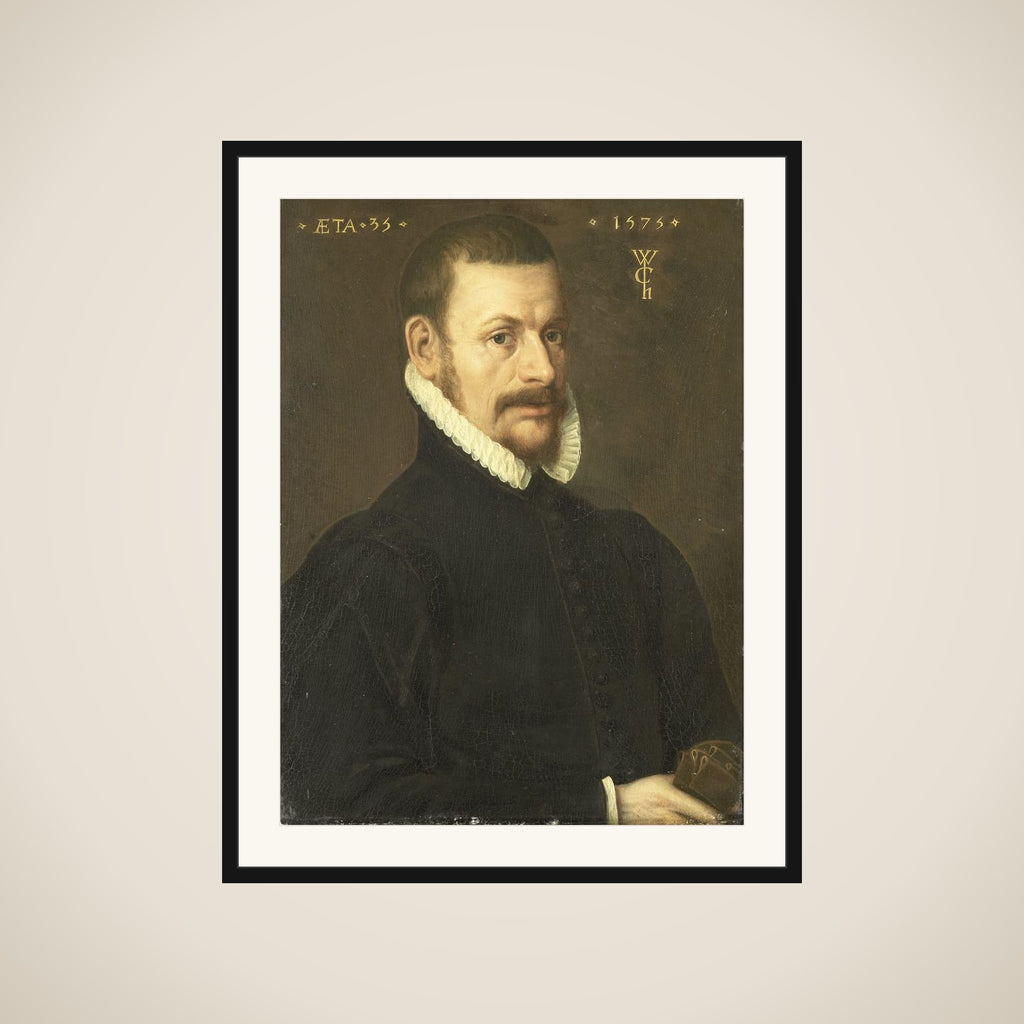 Portrait of Guilliam Courten, Husband of Margarita Cassier framed