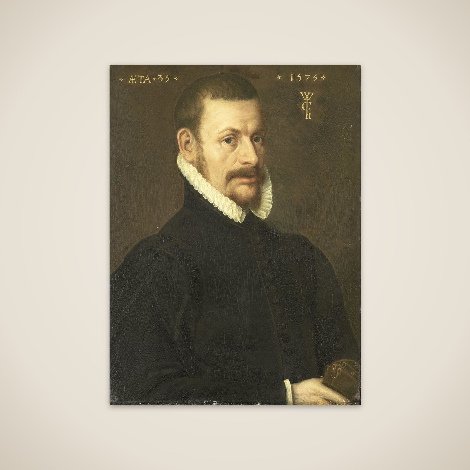 Portrait of Guilliam Courten, Husband of Margarita Cassier unframed print