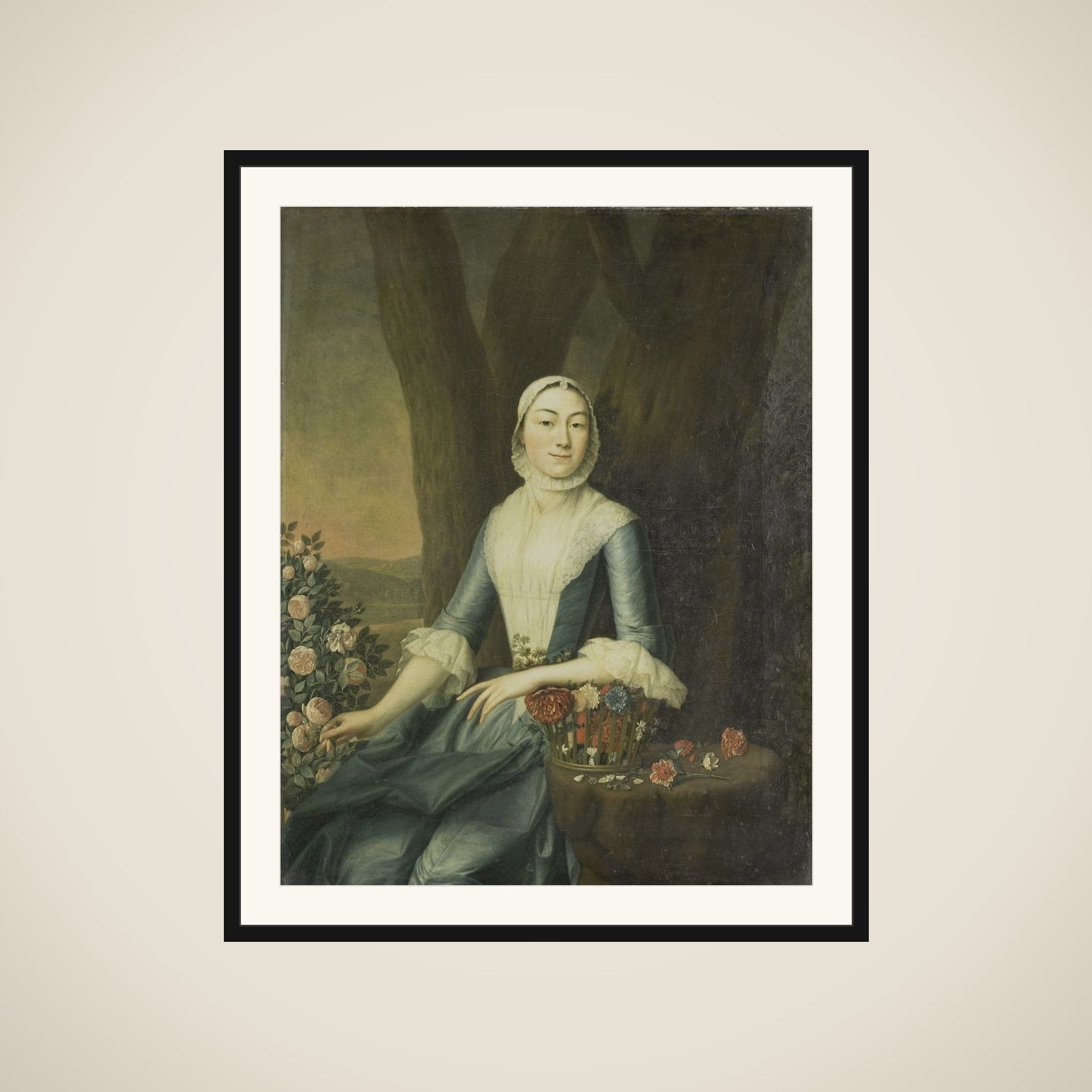 Portrait of Magdalena van Citters, Wife of Adriaen Isaac Hurgronje framed